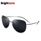 Мужскиеженские солнцезащитные очки без винтов в металлической оправе, цвет в ассортименте