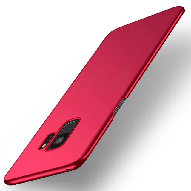 red Цвет Тонкий Матовый Жесткий ПК чехол для телефона для samsung Galaxy S10 G973 S10Plus плюс G975 Lite S10e G970 задняя крышка чехол Fundas - Цвет: red