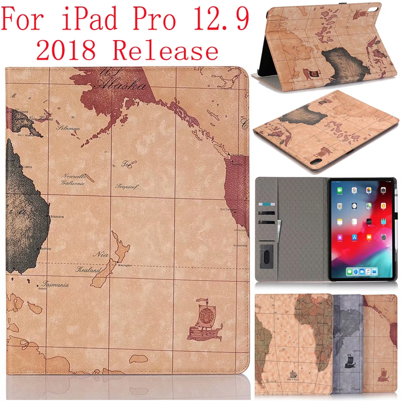 Для iPad Pro 12,9 чехол магнитный Смарт Флип кожаный чехол для книги с отделением для карт откидной Чехол для сна 12,9 дюймов