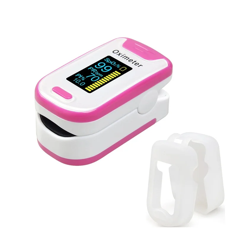 130A pink with case ELERA палец пульсоксиметр со Чехол нажатием Oximetro pulso de dedo светодиодный оксиметры импа Ульс Сатуратор Pulsioximetro - Цвет: 130A pink with case