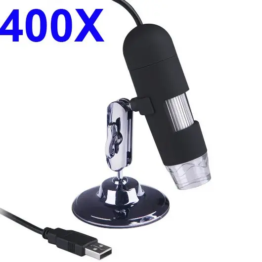 Цифровой микроскоп макс. 400x2 0 Мп HD компьютер USB 2.0 эндоскоп лупа с 8 Светодиодный