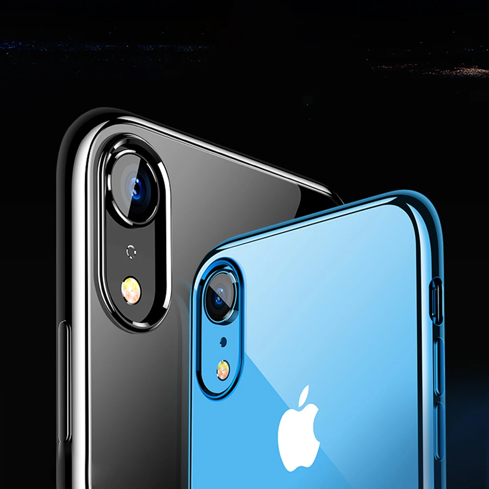 2019 Ультратонкий Прозрачный чехол для телефона iPhone XS MAX XR X 8 7 6 6s Plus с покрытием из