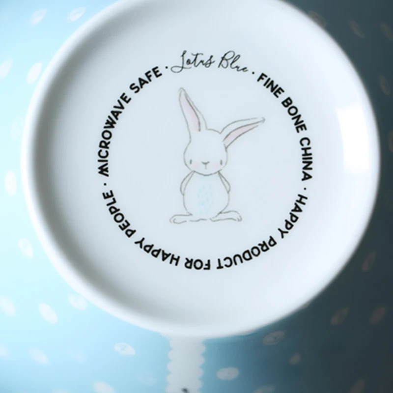 6 дюймовая миска для супа китайская посуда из костяного фарфора в синюю точку