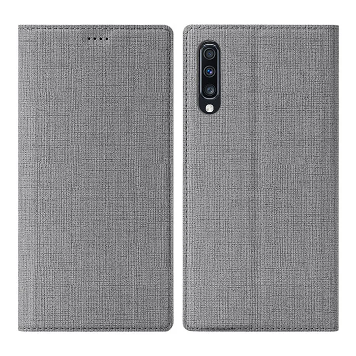 Откидной Чехол для samsung Galaxy A50 A70, кошелек с отделением для карт, магнитная подставка, чехол-книжка для samsung Galaxy A20E A40 - Цвет: gray