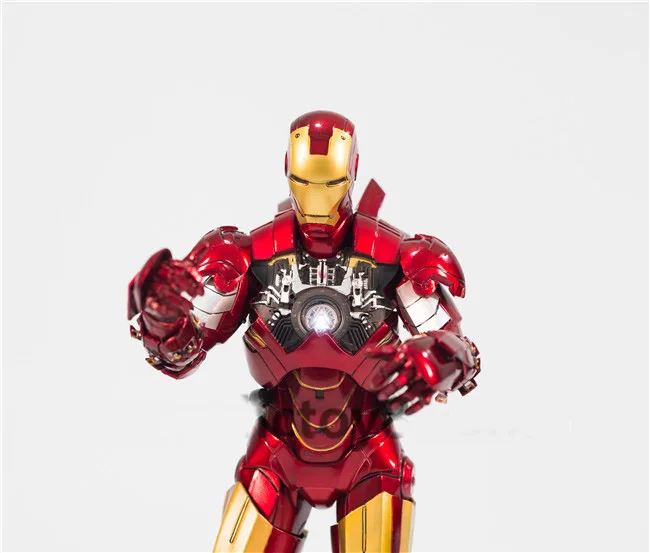 Новые с принтами &quotMarvel&quot &quotМстители Железный человек MK6 модель осанки ПВХ