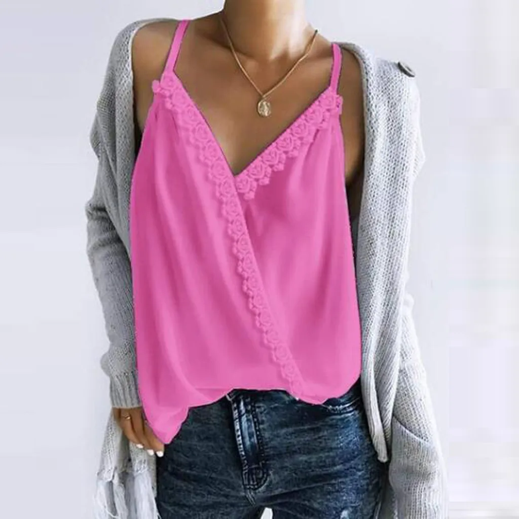 Женский кружевной топ Feitong короткий с треугольным вырезом летняя повседневная