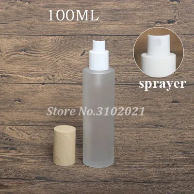 100ML 2/8 шт. 20 Вт, 30 Вт, 50 г пустой косметический уход за кожей лица Крем Jar горшок 20 Вт, 30 Вт, 40/60/80/100/120 мл Стекло тонер бутылка для лосьона, эмульсии покрытие из АБС-пластика - Цвет: 100ML