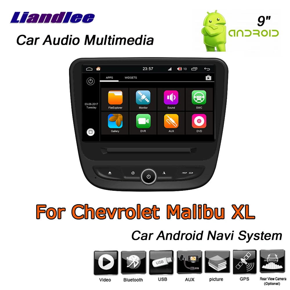 Liandlee Android 8 UP для Chevrolet Malibu XL~ для стерео-Радио автомобильной Carplay камеры gps карта навигатор навигационная система без CD DVD