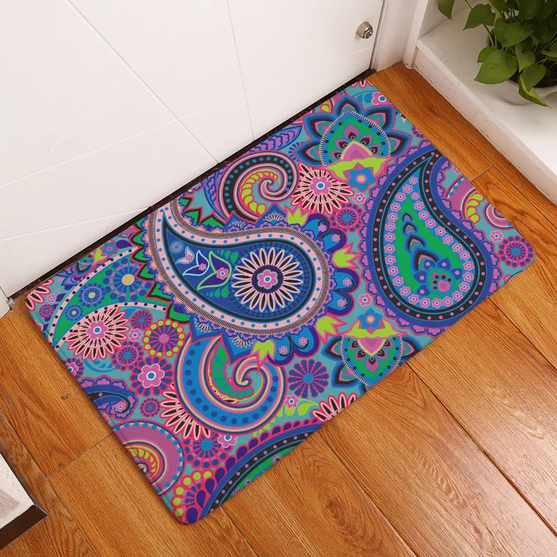 CAMMITEVE красочные Psychedelic Пейсли современный коврик для бегунов Противоскользящий