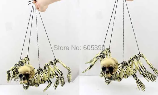 Украшение для Хэллоуина паук вечеринка призрак дом череп скелет подвесная маска