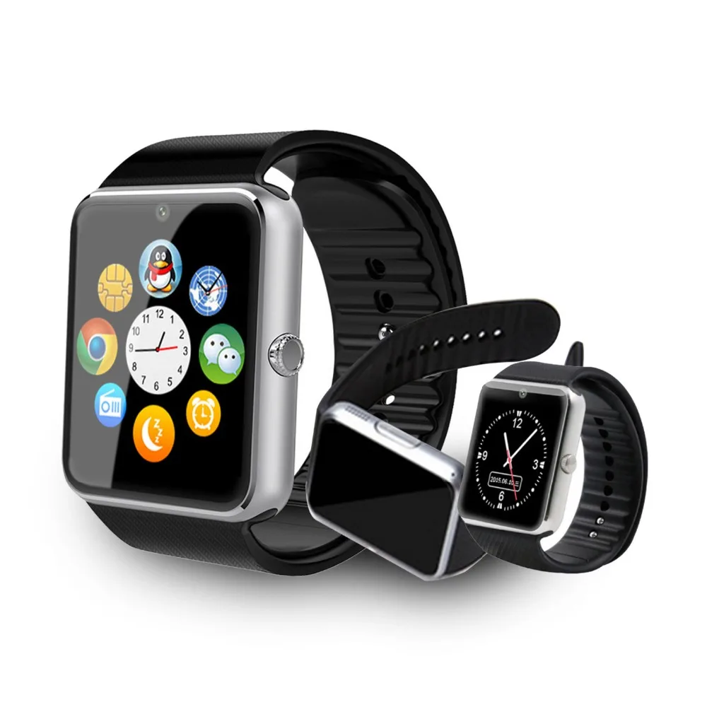 Смарт часы Timethinker GT08 Bluetooth с камерой 2G GSM sim карта Android IOS наручные Шагомер