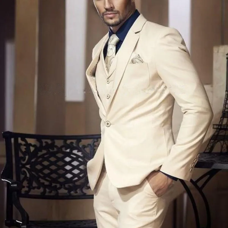 (Пиджак + жилет брюки) мужские костюмы 2019 стандарта свадебные для мужчин деловые