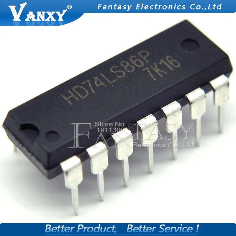 100 шт. HD74LS86P DIP14 HD74LS86 DIP SN74LS86N 14 74LS86 SN74LS86AN Новый и оригинальный IC|ic dip|dip ic10 pcs |