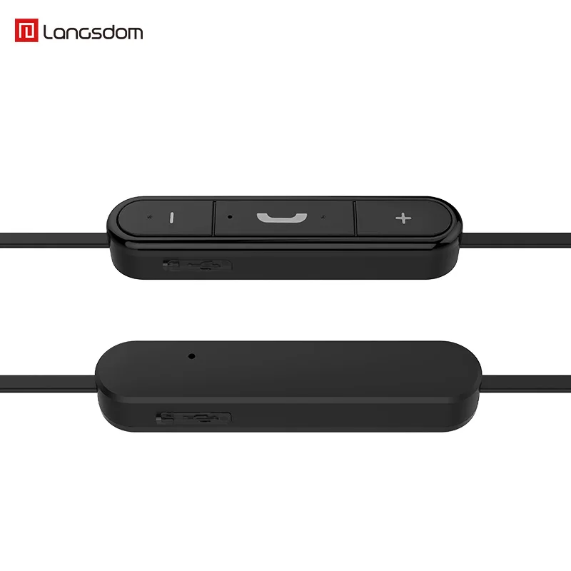Langsdom новые спортивные Bluetooth наушники BL6 портативная гарнитура бас стерео Бесплатные Игровые наушники Шейная повязка с микрофонами для музыки