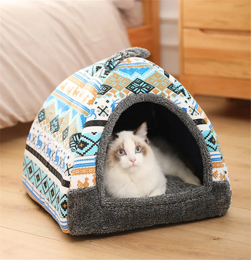Палатка для домашних животных-кровать-пещера собак и кошек | Дом сад