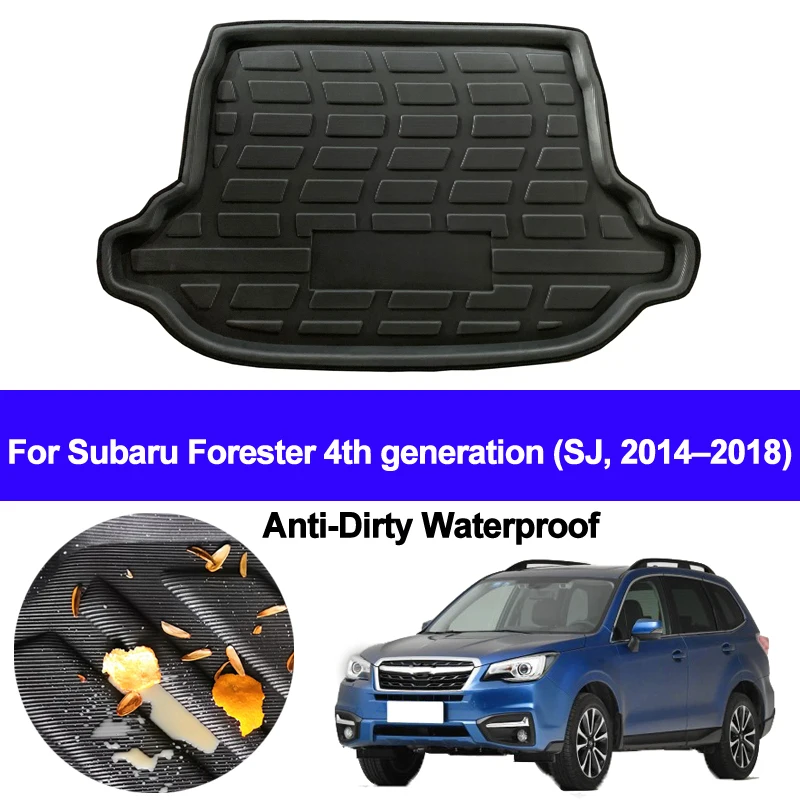 Автомобильный задний коврик для багажника напольные коврики ковер Subaru Forester 4 го
