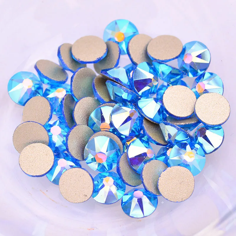Cape Blue AB 50pcs JUNAO ss20 Оранжевый Красный AB граненые стразы стекло с плоской задней частью камни для дизайна ногтей украшения не Швейные Стразы для маникюра - Цвет: Cape Blue AB 50pcs