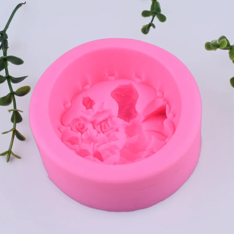 Ангел Холдинг силиконовый в Форме Розы штукатурка плесень креативное мыло