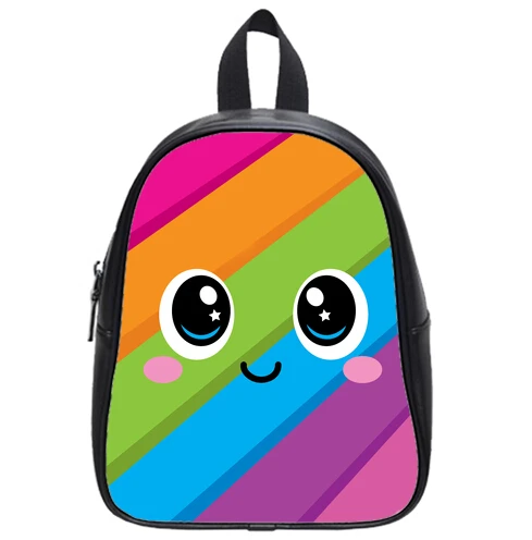 Custom Cute Raindow Smile face gift women/menTravel canvas backbag student/ teenagers/school Bag outdoor Free shipping | Багаж и сумки