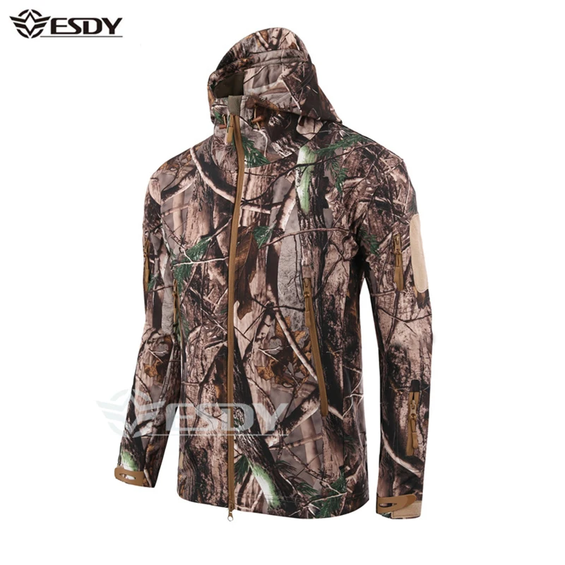 Куртка мужская тактическая в стиле милитари мягкая Водонепроницаемая ветровка с
