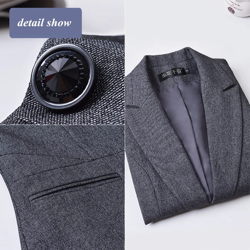 Новый модный осенний Женский блейзер верхняя одежда приталенный деловой пиджак