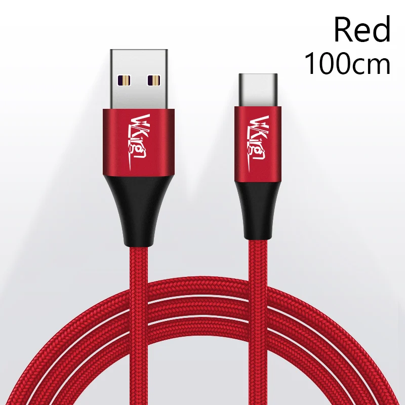 Red-100cm VVKing USB C кабель 5A Supercharge usb type C кабель для быстрой зарядки huawei быстрое зарядное устройство кабель для samsung S9 Note 9 Xiaomi - Тип штекера: Red-100cm