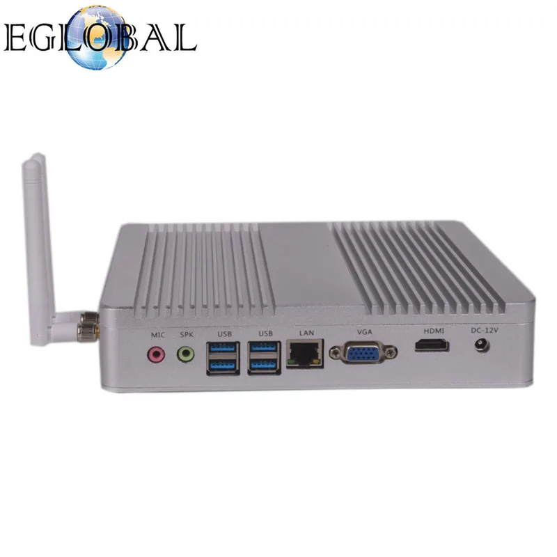 Процессор Eglobal Fanless неттоп персонального компьютера Kaby Lake Windows 10 Мини ПК Intel Core i5