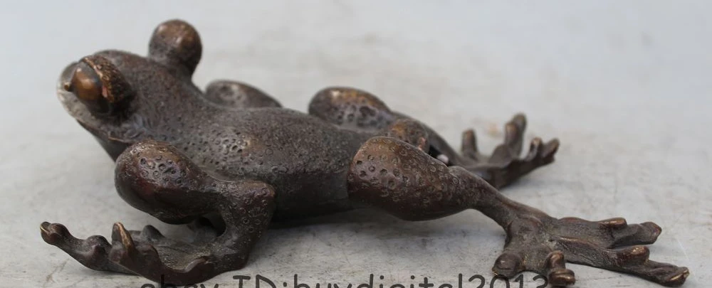 10 &quotКитайский фэн шуй бронзовое медное зло счастливый богатство лягушка bullfrog