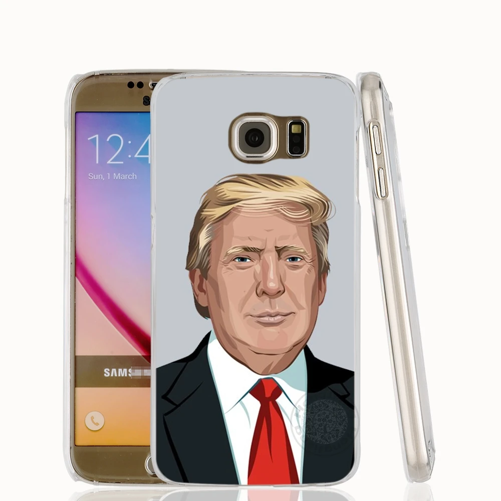 HAMEINUO Дональд Трамп чехол для сотового телефона с глупым лицом Samsung Galaxy S7 edge PLUS S8 S6