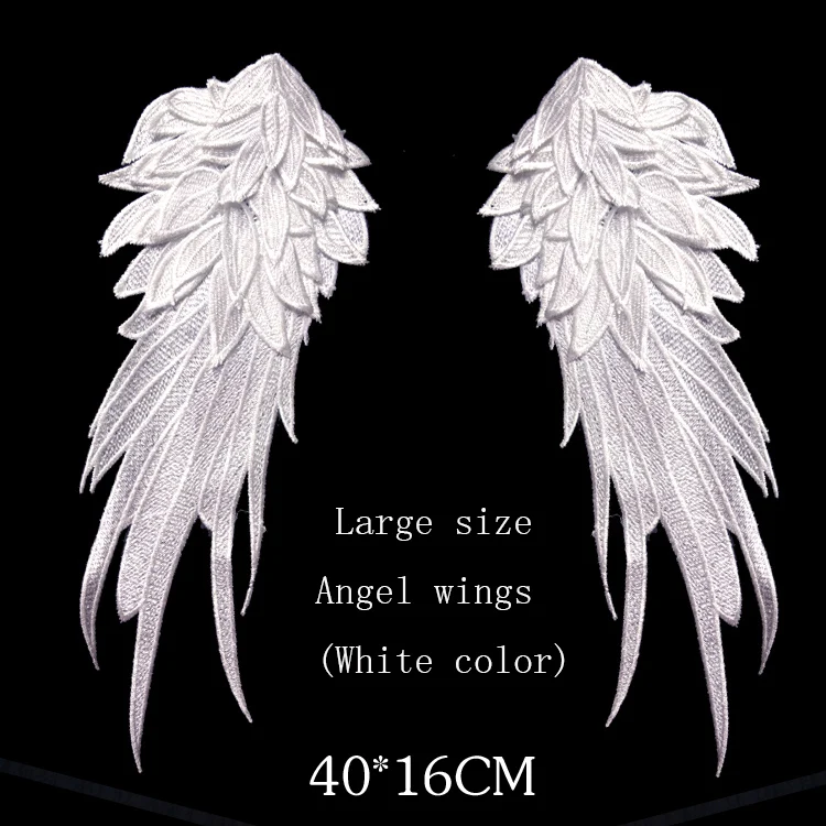 Нашивка с крыльями ангела хорошего качества нашивка вышивкой для одежды