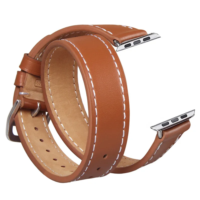 V MORO для iWatch Apple Watch ремешок из натуральной кожи двойные ремешки часов APPLE 38 мм 3