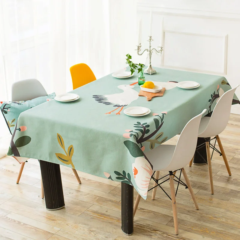 Свежие скатерти из хлопка и льна пасторальная ткань Пылезащитная маленький