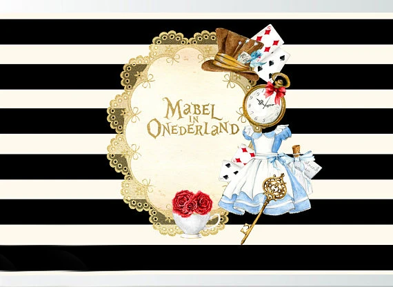 Фотофон Sensfun с цифровой печатью Алиса в задний фон изображением страны чудесес