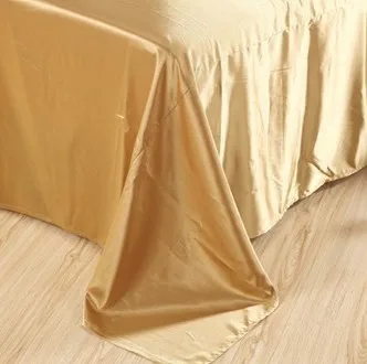 Роскошный шелковый Комплект постельного белья верблюжьего цвета 7 шт. атласные