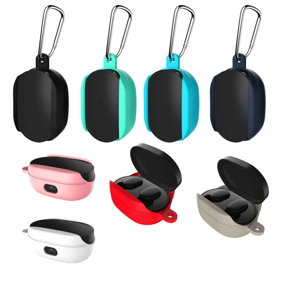 Противоударный гибкий силиконовый защитный чехол для Xiaomi Redmi Airdots TWS Bluetooth Наушники Аксессуары