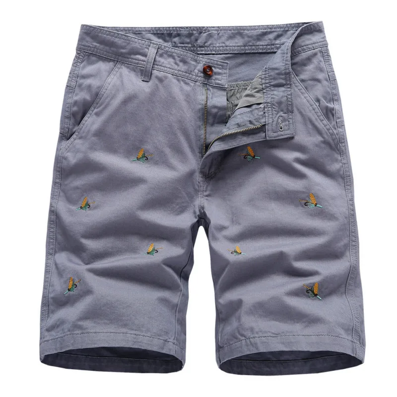 Мужские повседневные хлопковые шорты с прямым принтом лето 2019 | Мужская одежда
