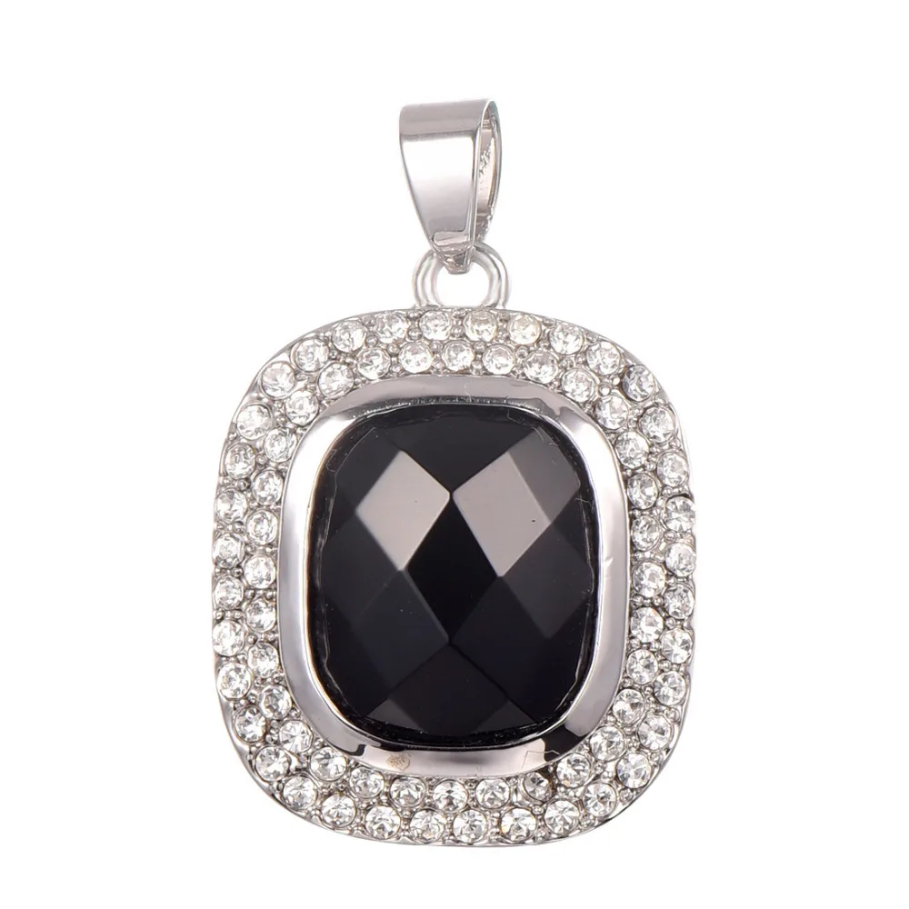Черный оникс с разными белыми фотоэлементами серебряная подвеска TE636|silver pendant|onyx