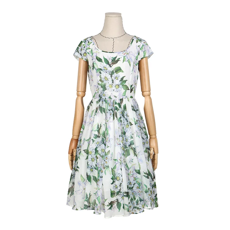 Шифоновое Платье До Колена ARTKA винтажное платье до колена с цветочным принтом и