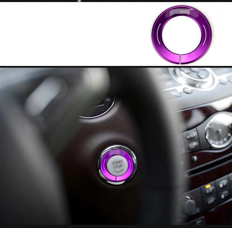Для Infiniti qx50 кольцо зажигания навигационная вращающаяся кнопка звук кондиционер вращающаяся кнопка украшение интерьера аксессуары