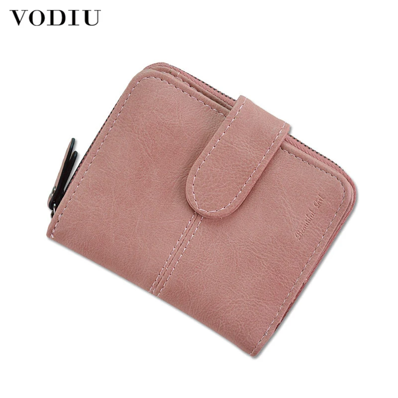 Женский маленький кошелек для кредитных карт женский монет кожаный модный