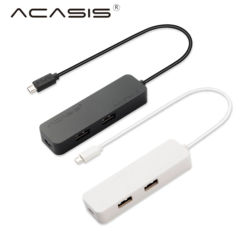 Acasis H032 Планшеты PC 1.5a зарядный кабель OTG Micro USB HUB 4 Порты USB2.0 зарядки Механические