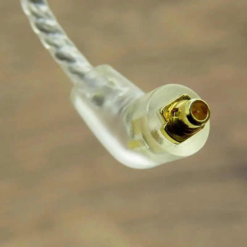 Обновленный 32 ядра MMCX кабель для Shure SE215 SE425 SE535 SE846 наушники гарнитура с серебряной