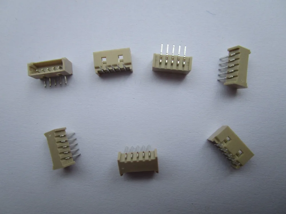 1000 шт. Micro 1 25 мм Шаг 5 контактный прямоугольный Штекерный разъем|connector video|connector