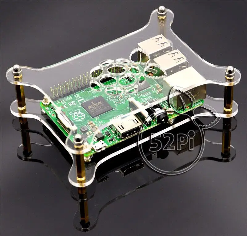 Raspberry Pi 3 Model B прозрачный акриловый корпус с логотипом совместимый 2 | Электронные