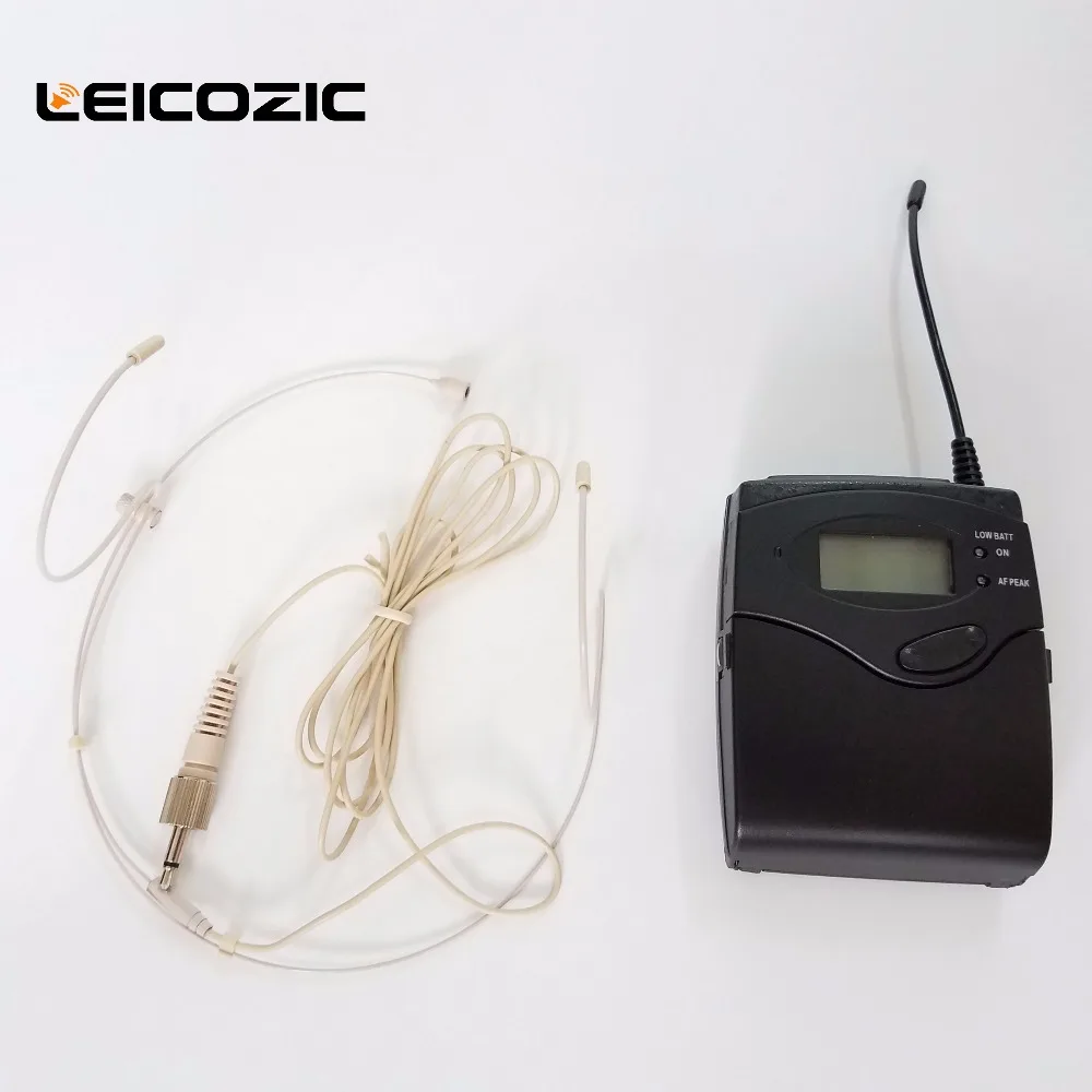 

Leicozic U24D professional UHF PLL true diversity wireless microphone dual wireless microfono for stage 200 Channel headset Mics