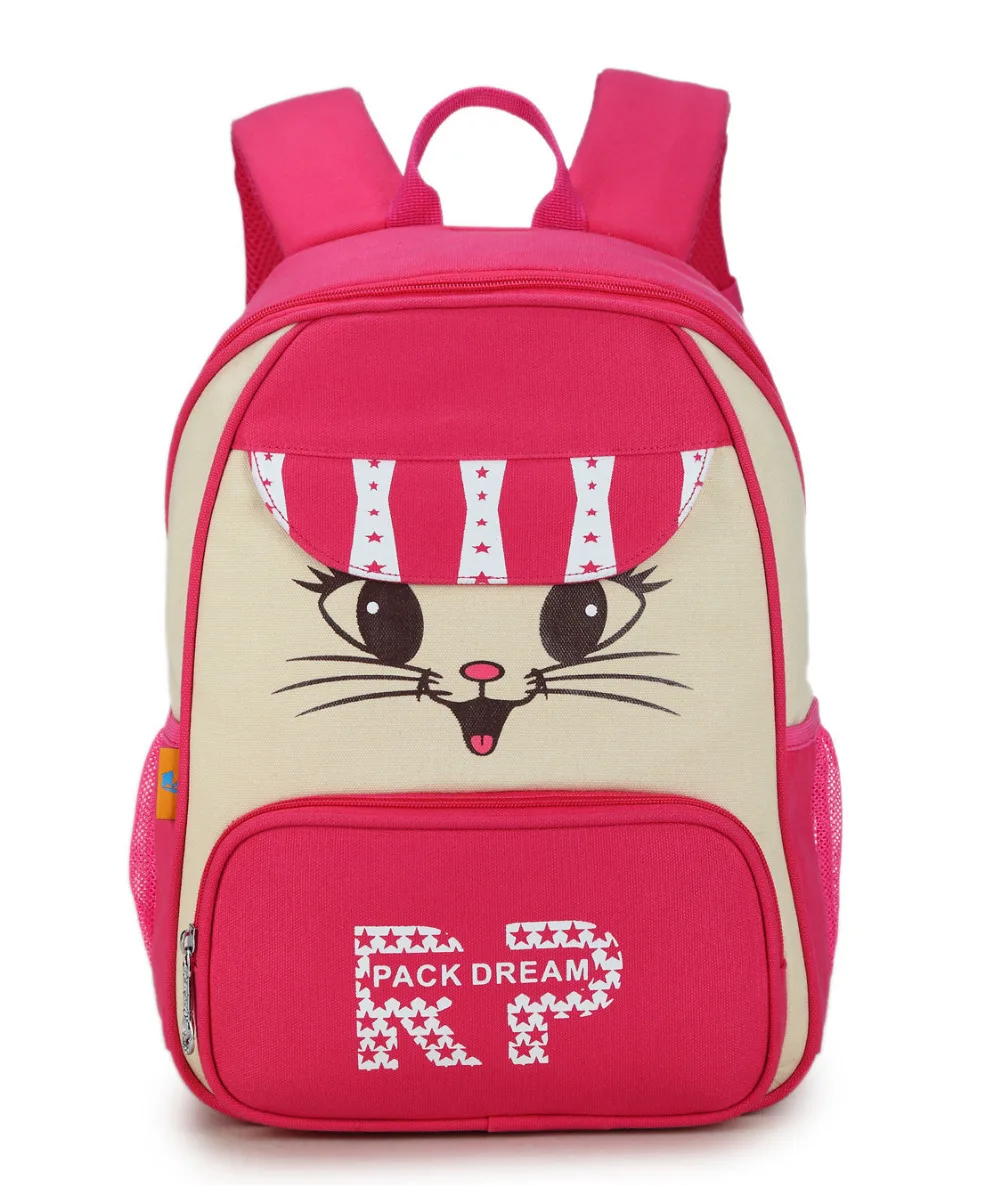 Холщовый рюкзак для женщин, милый школьный ранец для девочек-подростков с принтом кота