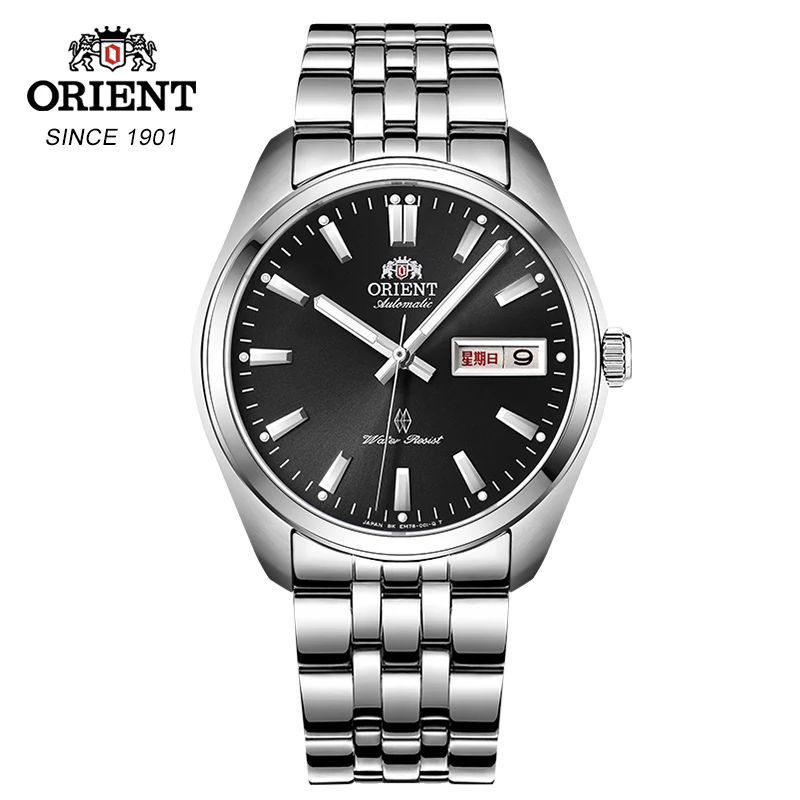 SEM78002BB English Дисплей на английском языке, оригинальные часы, мужские автоматические механические часы, модные деловые светящиеся часы из нержавеющей стали - Цвет: SEM78002BB English