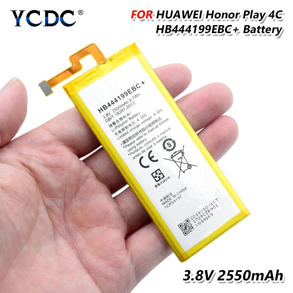 HB444199EBC+ литиевая батарея 2550 мАч батарея мобильного телефона для huawei Honor 4C/C8818/CHM-U01/CHM-CL00/CHM-TL00H/CHM-UL00