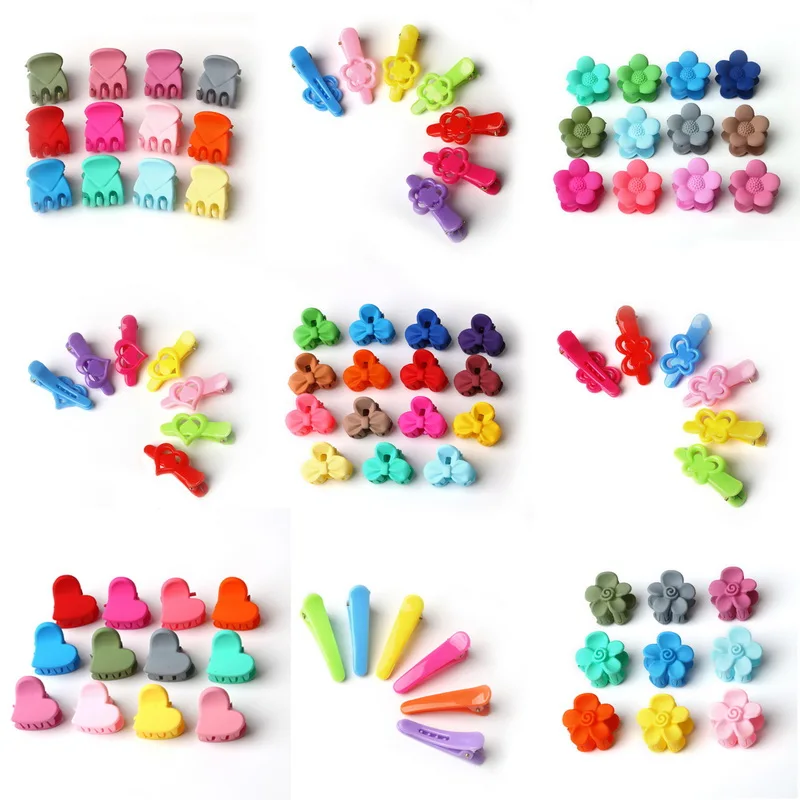 Детские разноцветные маленькие милые заколки для волос в ассортименте детские