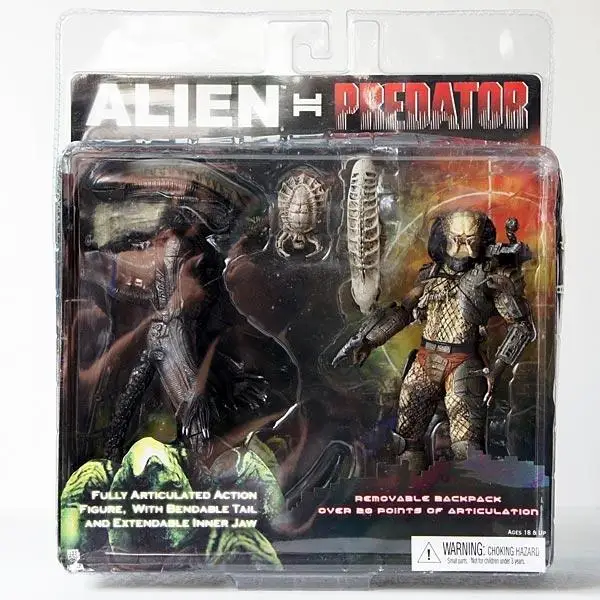 Новый набор из 2 упаковок AVP Alien VS. Эксклюзивный фигурка хищника NECA | Игрушки и